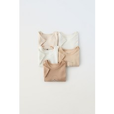 [키즈][국내배송]자라 ZARA 애니멀 패턴 바디수트 5장 세트318149