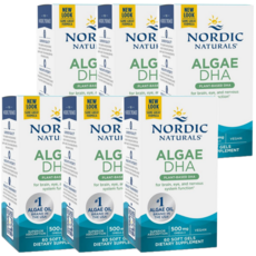 노르딕 내추럴스 해조류 ALGAE DHA 500 mg, 6개, 60정