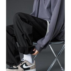 남성용 겨울 스웻팬츠 플리스 라이너 두껍고 따뜻한 헐렁한 조거 바지 빅 사이즈 8XL 7XL 6XL 운동복 캐주얼 느슨한 보온 바지