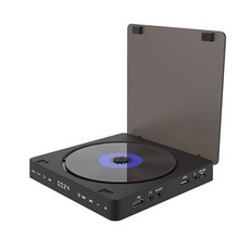 LP턴테이블 턴테이블스피커 DVD CD 레트로 무선 CDP 카세트 헤드폰 라디오 MP3 플레이어 홈 포함 휴대용, 1)black