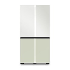 삼성 4도어 냉장고 글라스 RF85C9001AP 새틴화이트+세이지그린 _K