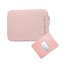 루미에르 빈티지 노트북 파우치 가방 삼성 갤럭시북 그램 + 가죽마우스패드 증정, 핑크