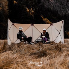 Mountainhiker 마운틴하이커 윈드스크린 면 원터치 바람막이 사이드월 타프스크린 가림막 캠핑, 베이지4.8x1.2m