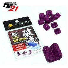 샤치 고무봉돌 파류 장봉돌 조류타기 조개봉돌 오션퍼플 컬러, G8, 1개