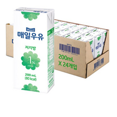 매일유업 저지방 1%, 200ml, 408개