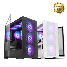 darkFlash DLX21 RGB MESH 강화유리 데스크탑 케이스 PC 케이스 미들타워 당일배송, 1개