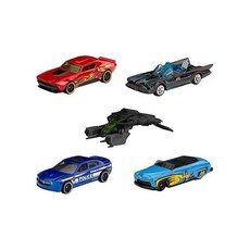 Hot Wheels Batman 5-Pack Set of 5 Batman-Themed Toy Cars in 1:64 Scale (Styles May Vary), one option, one option, 1개
