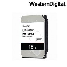 WD 울트라스타 HDD, 18TB, DC HC550 SATA3