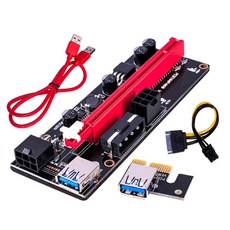 PCI-E 라이저 카드 009S Express 1X ~ 16X Extender Adapter USB GPU 전력 C에 대한 PCI, C