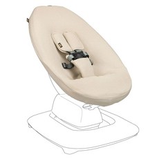 Ukje 4moms RockaRoo 또는 MamaRoo 5와 호환되는 보호 스윙 커버 멀티 모션 베이비 스윙 라이너 로커 쉬운 설치 세척 유럽에서 수작업으로 제작 - 토프, Beige Wafel