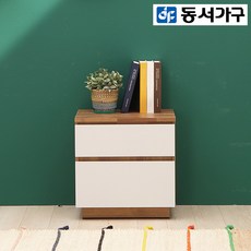 동서가구 모르 600 2단 서랍장 DF918458, 멀바우화이트