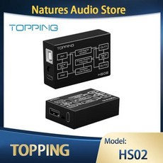 TOPPING-HS02 USB 2.0 고속 오디오 아이솔레이터 고해상도 오디오 전송과 호환 낮은 대기 시간 PCM32bit - zenairdac