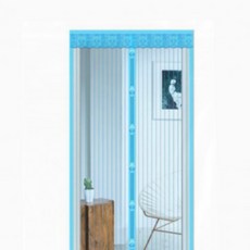 시원한 여름 모기장 현관출입구 방충망 자석부착 문틈차단 120x210 블루, 상세페이지 참조