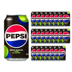 펩시 콜라 제로슈가 라임향, 355ml, 24개