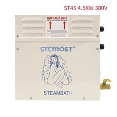 가정용 사우나 스팀 발생기 목욕 기계 스파 훈증 디지털 컨트롤러 포함 3KW 4.5KW 220V 380V, 3.ST-45 4.5KW 380V