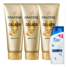 팬틴 극손상케어 트리트먼트 220ml 3p + 샴푸 90ml