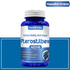 NASA 프테로스틸벤 효능 150mg 180정 cgn 소스내츄럴스 프테로스틸벤 대체 고약사, 1개, 180개