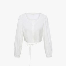 잇미샤 [23 FW] 잇미샤 스퀘어넥 크롭 블라우스 ITN8ZBL600