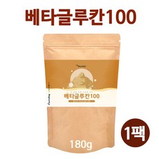 발효 베타글루칸 100% 분말 가루 국산 3세대 미생물 건조 효모 아연 셀렌 백수오 추출물 2500억 유산균 프락토올리고당 비타민 nk세포 대용량 beta glucan powder, 1봉, 180g