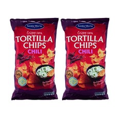 Santa Maria 산타마리아 또띠아 칩스 칠리 스낵 475g 2팩, 2개