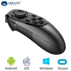 Mocute 게임 패드 Pubg 컨트롤러 모바일 블루투스 조이스틱 아이폰 안드로이드 스마트 TV 박스 전화 PC VR 트리거 셀 052, 1개