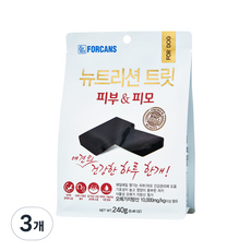 포켄스 강아지 뉴트리션 트릿 영양제, 피부/피모, 3개