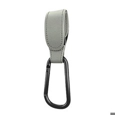 유모차 후크 부드러운 PU 가죽 유모차 후크 2 개 자동차 가방 주최자 여행 액세서리 Bebe 인형, [09] 1PC Grey