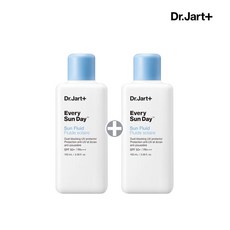 닥터자르트 에브리 선 데이 플루이드 100ml x2개 200ml SPF 50+ PA+++ 워터리 에센스 타입 자외선 차단제 데일리 선크림 세트상품, 1세트