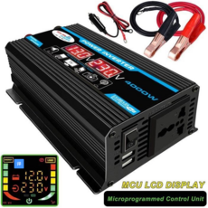 인버터 순수정현파 차량용 4000W 60HZ LCD 12V-220V, 1개