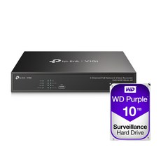 티피링크 VIGI NVR1004H-4P＋10TB HDD 4채널 POE NVR 녹화기 세트 - nvr1004h