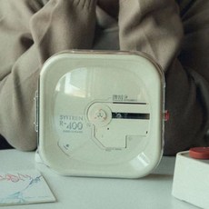 빈티지 레트로 감성 CD플레이어 R400, 화이트 베이직