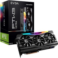 EVGA GeForce RTX 3090 Ti FTW3 블랙 게이밍 24GP54981KR 24GB GDDR6X iCX3 ARGB LED 백플레이트 무료 eLeash, EVGA RTX 3090 Ti FTW3 Ultra