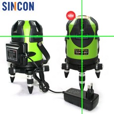 신콘 전자식 그린 독일다이오드 수직4수평4+3포인트 고정밀 레이저레벨기 SL-500G