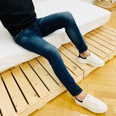 맨피플 남성용 슬림핏 기모 청바지(9986)