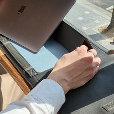바이밸 맥북 에어 프로 기능성 노트북 파우치 케이스 슬리브 커버, Gray