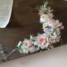 납골당리스 조화 코너형 1개 봉안당 비석 유골함꽃 꾸미기 주문제작