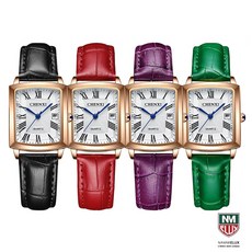 이럭스 [2021 최신상] CHENXI 015 여성 패션 소가죽시계 3기압 방수 Quartz Watch