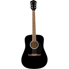 프리미엄 펜더 FA-125 드레드노트 어쿠스틱 기타 2년 보증 블랙 긱백 포함, Black, Guitar