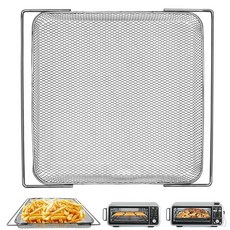 GWY Ninja Foodi 13 in 1 SP351 SP301 에어 프라이 카운터탑 토스터 오븐용 프라이어 와이어 랙 34.9 x 31.9cm13.5 12.3인치 스테인리스 스, 13.5''×12.3'' for Basket