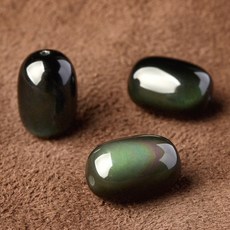 천연 흑요석 버킷볼 허리에 구슬을 이다 DIY 핸드메이드 라탄 재료 염주 보리 자 부품