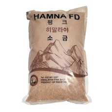 함나 히말라야 핑크 솔트 1kg 소금 암염, 1개