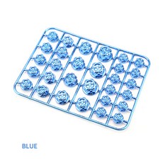 바이크 오토바이 나사 캡 커버 세트 모터 스쿠터 헤드 너트 볼트 장식 수정 액세서리 30 개, [07] Blue, [02] 2 sets, 1개