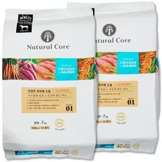 네츄럴 코어 치킨연어 애견사료 7kgx 2, 네츄럴 코어 치킨연어 애견사료 7kg x 2 / 내츄럴, 7kg, 2개