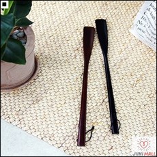 구두관리 걸이형 신발 편하게 신기 우드 구둣주걱 슈즈주걱, 블랙