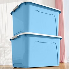 초대형 리빙박스 보관함 가정용 수납 옷 책 정리 플라스틱 회전바구니, 150L, K150L, 1개