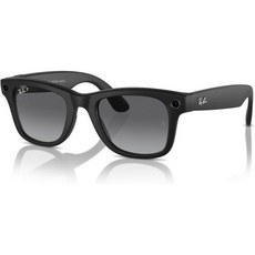 Ray-Ban Meta - Wayfarer(표준) 스마트 안경 매트 블랙 편광 그래파이트 152363, 나그네_편광 | 매트 블랙/편광 그래파이트