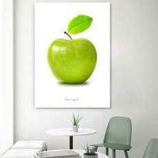  아란아트 사과그림 풍수 인테리어 캔버스 액자 주방 거실, 20.그린애플 