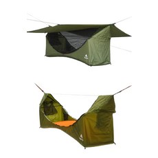  [일본 유일의 정규 대리점] 헤븐텐트 Haven Tent 캠프 해먹 텐트 터프 모기장 첨부 hammock 솔로 캠프 아웃도어 Forest Green 