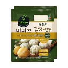 CJ제일제당 비비고 찰보리 감자만두 400g 2개