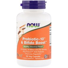 Now Foods 나우푸드 Probiotic-10 & Bifido Boost 250억 90 식물성 캡슐, 1개, 1